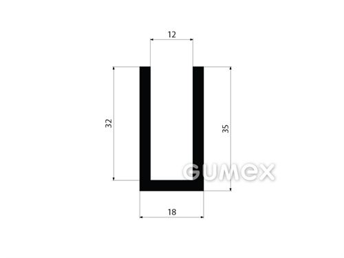 GUMMIPROFILE U-FORM - EPDM